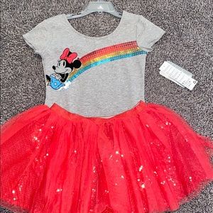 NWT DISNEY MINNIE MOUSE LEOPARD & TUTU SEY